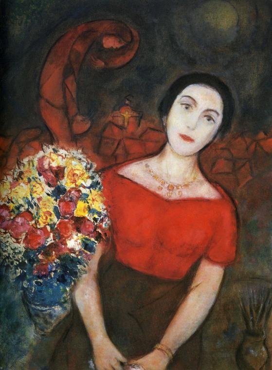 Portrait of Vava painting - Marc Chagall Portrait of Vava art painting